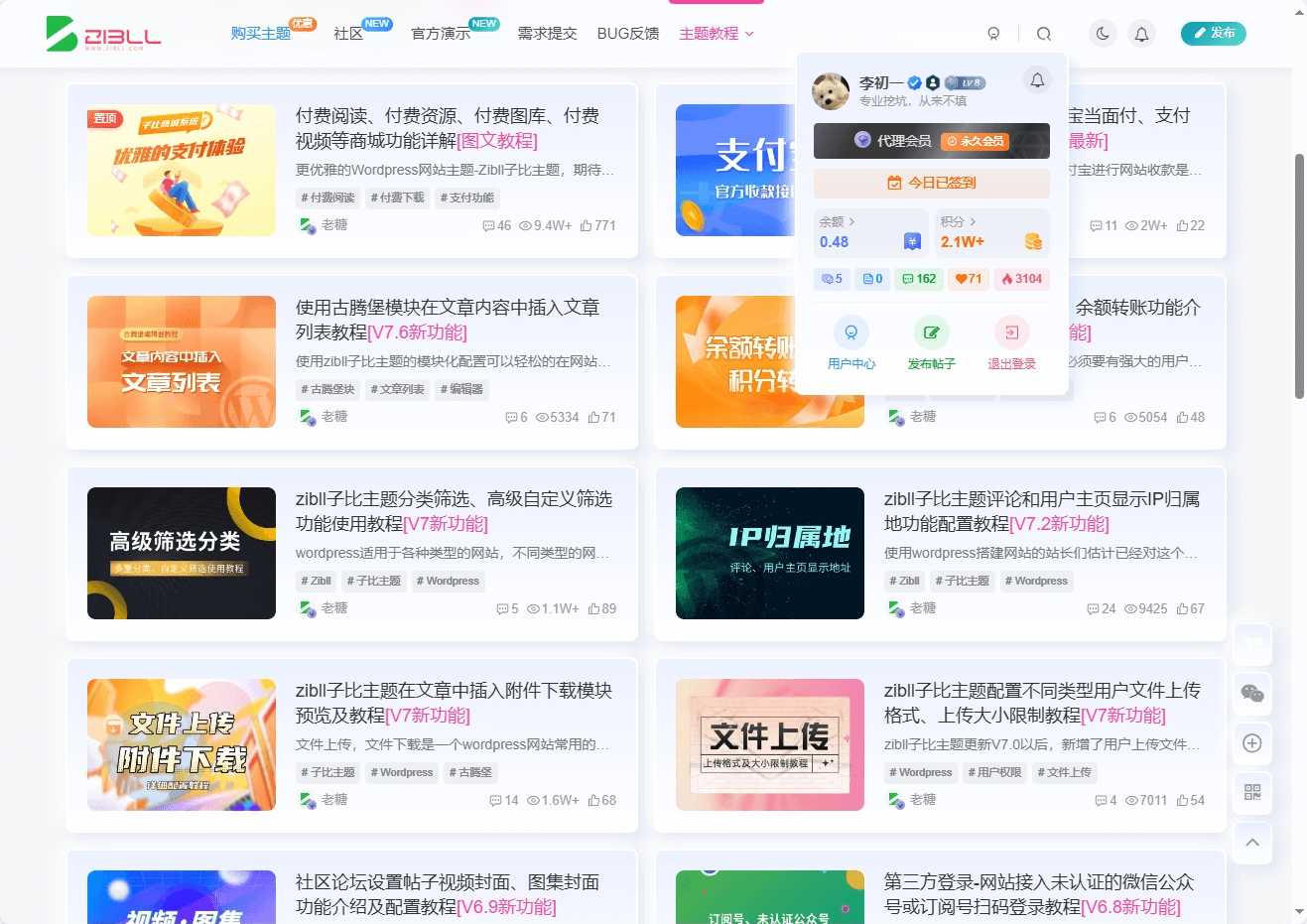 子比主题美化 – 子比主题拟态CSS-呆萌糖果屋
